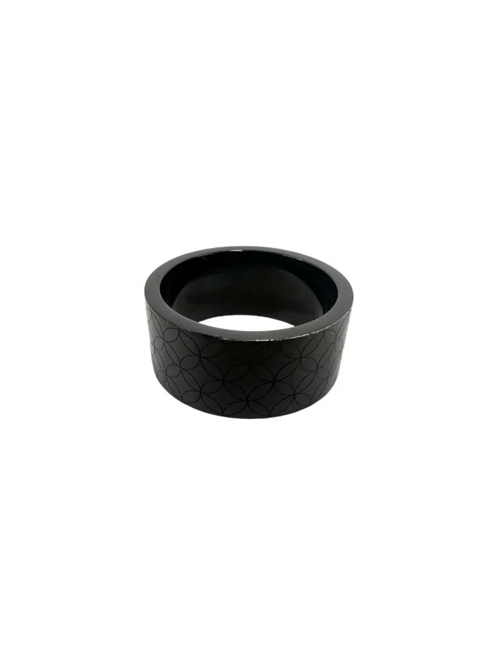 Louis Vuitton Bague Champs Elysees Ring Stainless Steel Black